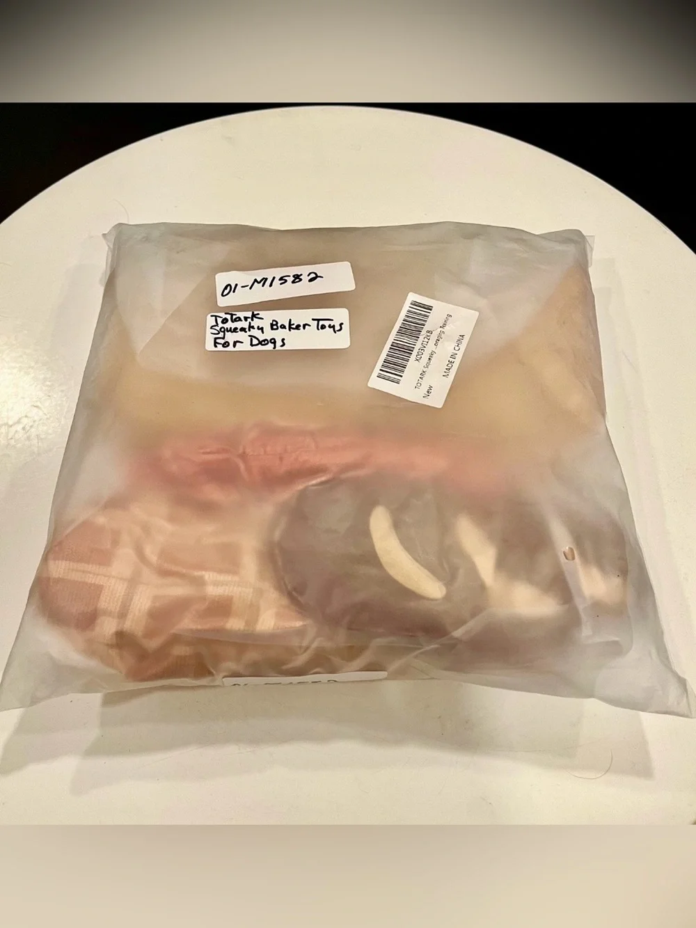TOTARK• Squeaky Bakery Hide and Seek Dog Toys for Boredom Foraging Training BRAN